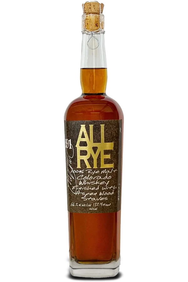 291 All Rye 100% Rye Malt Colorado Whiskey Batch 2
