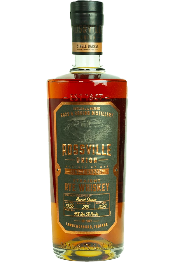 Rossville Union Single Barrel Straight Rye