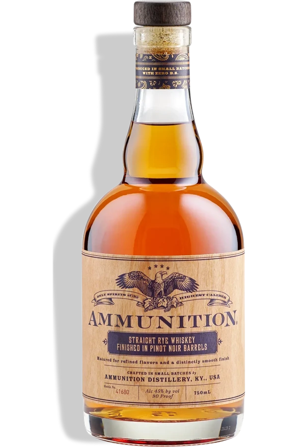 Ammunition Straight Rye Finished in Pinot Noir Barrels